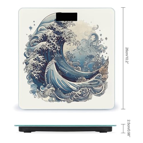 Báscula Digital de Baño Blue Wave Style con Pantalla LCD miniatura 2