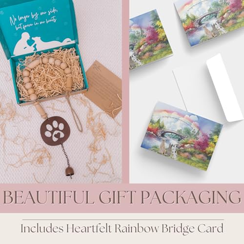 Pet-Memorial-Wind-Chime-Dog-Memorial-Gifts-for-Loss-of-Dog-Dog-Bereavement-Gifts--Pet-Remembrance-Gift-in-Memory-of-Dog-or-Cat-Paw-Print-Windchime-with-Rainbow-Bridge-Card