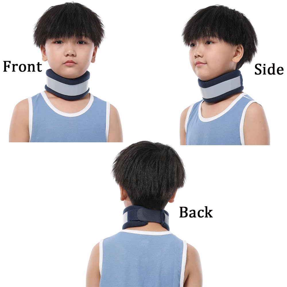 Oaygat Neck Brace Support for Sleeping Soft and Comfort Cervical Neck Collar for Children Adjustable Neck Support for Relieving Neck Pain and Spine Pressure Neck Collar Protector after Injury for Kids - Image 4
