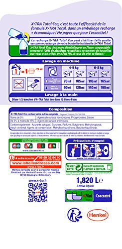 X tra Total Eco - Flaconcino bucato liquido 1,82 L...