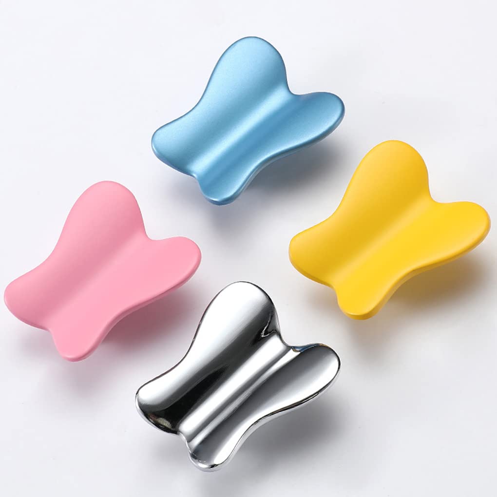 Maniglione Colorato per Armadietto Decorativa Tiretti Cameretta Bambini Design Farfalla Pomelli Armadi Lega Zinco Maniglia Cassetto Pink