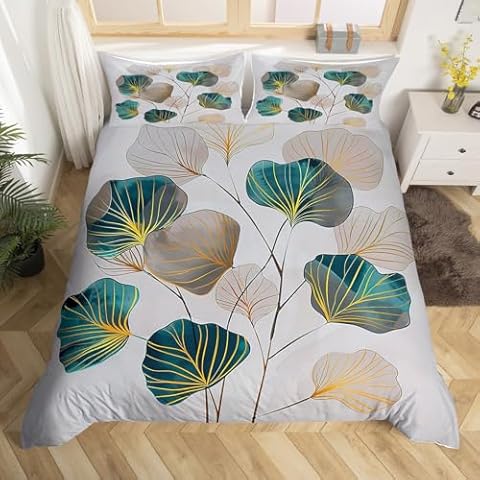 Ginkgo Leaves Duvet Cover Set for Kids Cover
