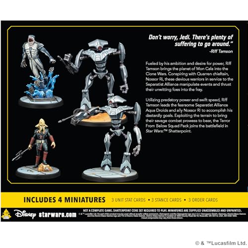 Star Wars Shatterpoint Terror from Below SQUAD PACK miniatura 2