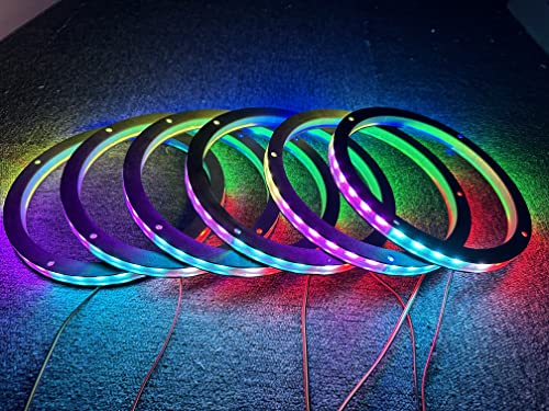 Kit de luces LED decorativas para parlantes de auto de 8 pulgadas (6 piezas) miniatura 2
