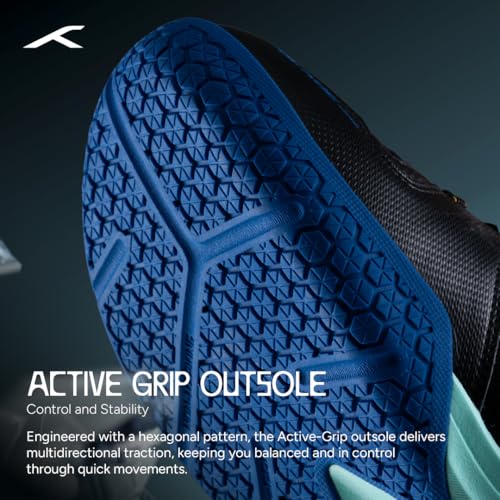 Image of Hundred Blade Armor Badminton Shoes (Non Marking) |Indoor Sports | Lightweight & Breathable | Airflow Mesh Upper | X-Cushion Midsole | Active Grip Outsole | Heel Support