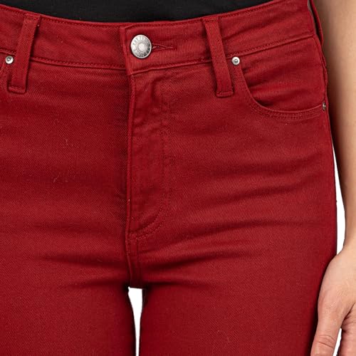 KUT from the Kloth Women's Charlize High-Rise Cigarette Leg with Regular Hem in Red3