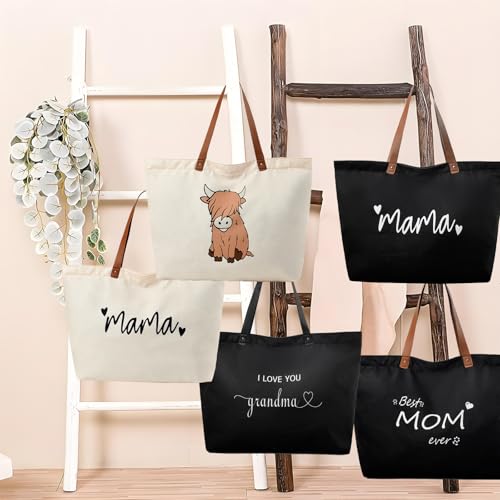 LEMEDE 30L Zip Grocery Bag - WYSIWYG,Minimalist Style Tote Bag,Wide Handheld to Reduce Shoulder Pressure,Gift for women4