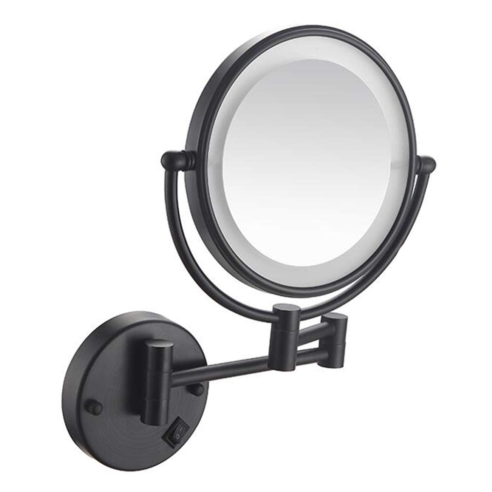 Miroir de maquillage mural avec lumières contre le manque de visibilité