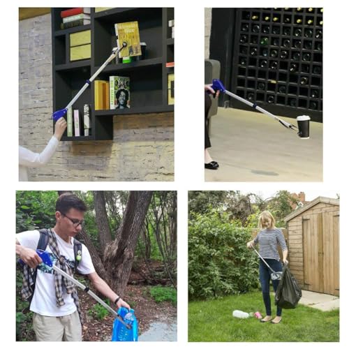 Image of Reacher Grabber, Windspeed Aluminum Suction Cup Grip Grabber Pick Up Tool for Light Bulb Remover, iPad Pick Up, Litter Picker, Trash /Garbage, Garden Nabber, Long Extender