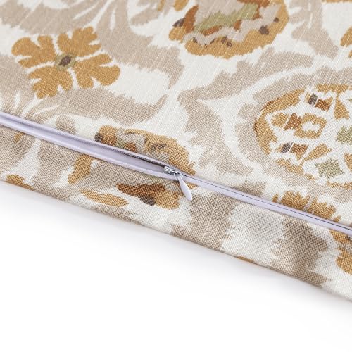 Image of HiEnd Accents Andie Washed Linen 3 Piece Queen Vintage Floral Comforter Set