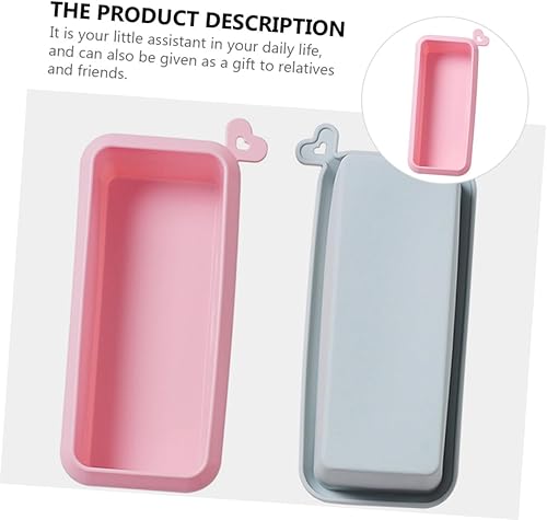 Miniatura 5 de Rectangular Silicone Cake Mold Non-stick Household Baking Loaf Pan for Toast Bread DIY Cakes Easy Clean Pink