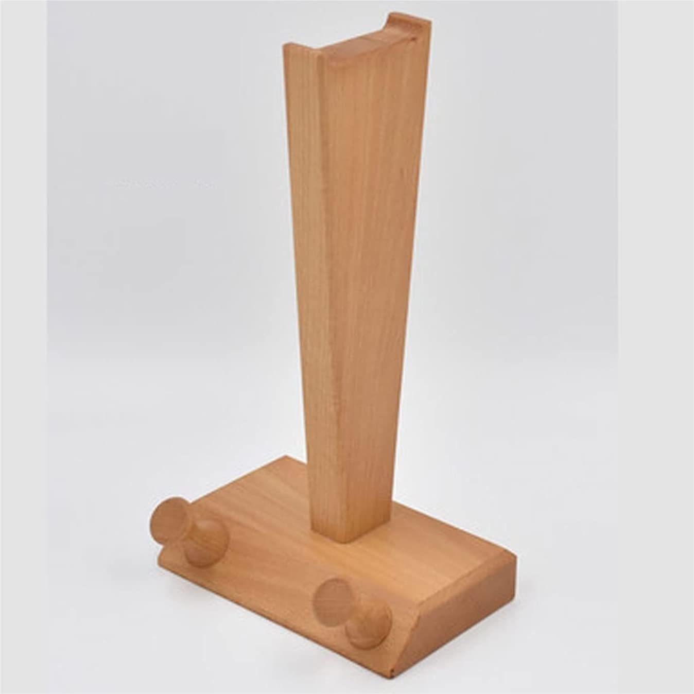 Supporto cuffie， Legno massello con colonna di avvolgimento Supporto for cuffie...