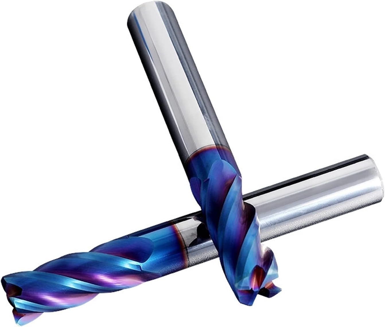 Milling Bits CNC - HRC 65° End Mill Corner Round R0.5 R1.0 Tungsten Steel Cutter 4 Flutes Tools 4mm-12mm Lathe Cutting(R0.5xd8.0xD8xL75)