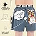 Lazy One Funny Animal Boxers, Novelty Boxer Shorts, Humorous Underwear, Gag Gifts for Men, Bulldog (Wasn't Me, Medium)