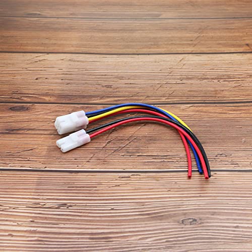 Be In Your Mind 2 Stück CDI Kabel Kabelbaum Steckverbinder (2 Pin + 4 Pin) für GY6 4-Takt 50cc 125cc 150cc Scooter Moped ATV Go Kart 15 cm Motorradzubehör