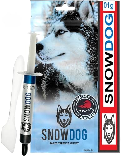 Pasta Térmica Snowdog De Alto Desempenho Seringa 01 Gramas, para uso em processadores, placas de vídeo e drones