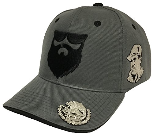 EL SEÃ‘OR DE LA Barba EL Chapo A Lada Aguila EN LA VISERA 3 Logos HAT Dark Gray