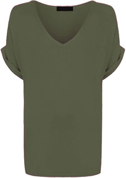 Maglietta donna a maniche corte con scollo a V – Rosanera Store