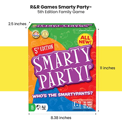 Juego de Trivia Familiar Smarty Party, 5.a Edición, para Edades de 13 Años en Adelante, 3 a 8 Jugadores miniatura 2
