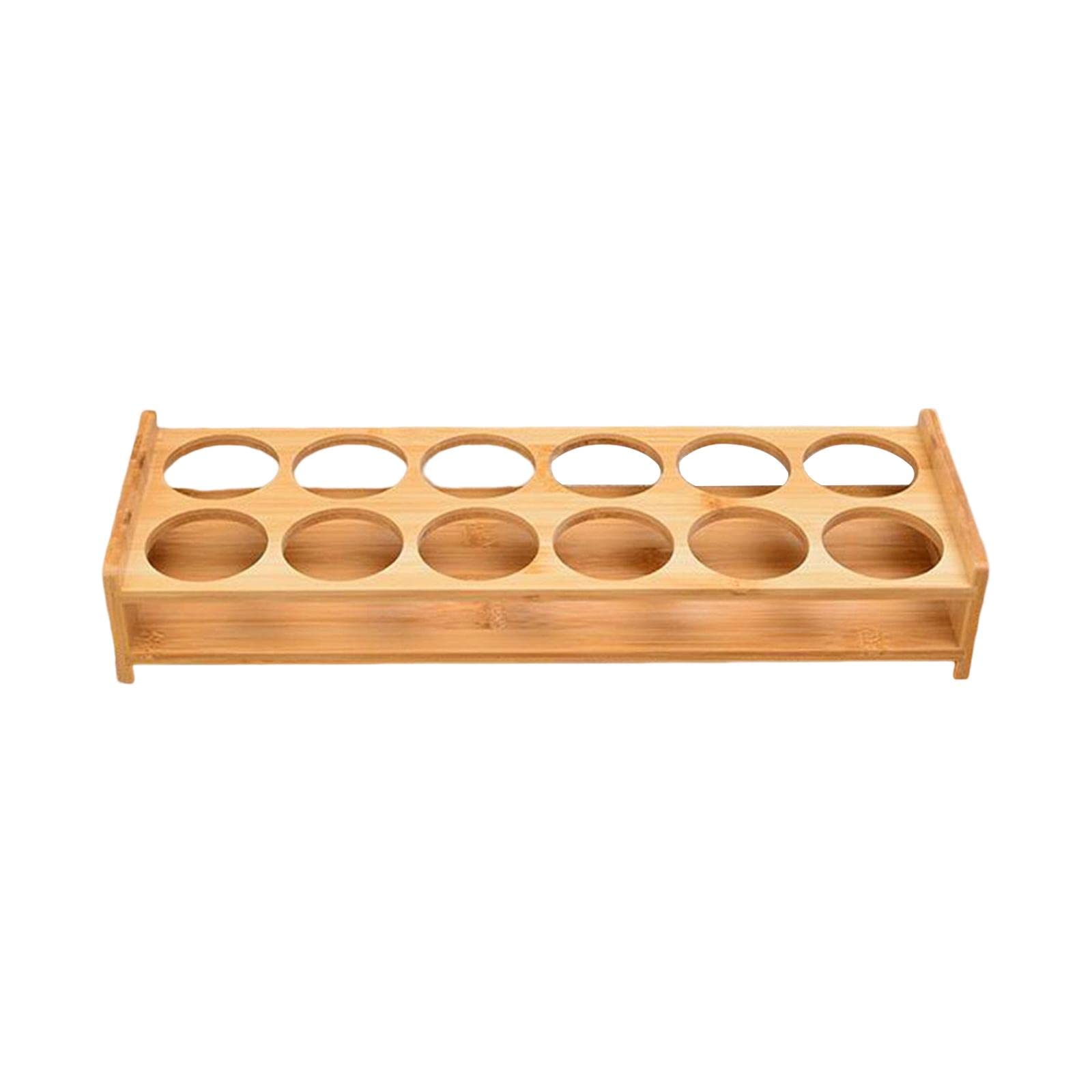 Porte-verre à liqueur en bois pour la maison, les fêtes, 12 petits trous Porte-verre à liqueur en bois pour la maison, les fêtes, 12 petits trous