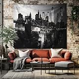 Photo Gallery skoeui telo da parete paesaggio urbano di new york city grande arazzo grigio decorazione murale per casa, dormitorio o sala yoga - tessuto stampato 230x210 cm Photo Gallery skoeui telo da parete paesaggio urbano di new york city grande arazzo grigio decorazione murale per casa, dormitorio o sala yoga - tessuto stampato 230x210 cm