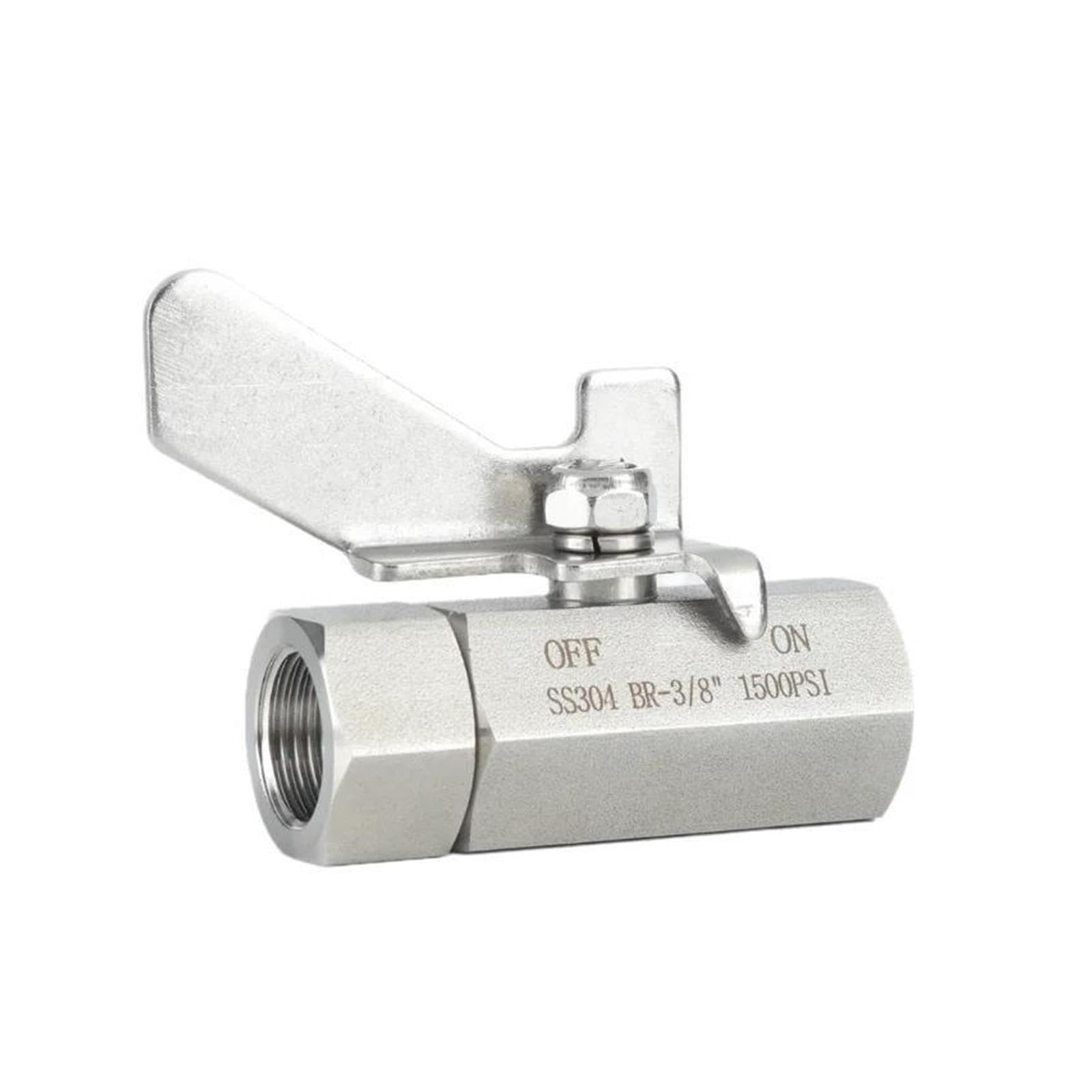 Mini válvula de bola de acero inoxidable 304