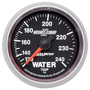 Auto Meter 3632 Sport Comp II Mechanical Water Temperature Gauge