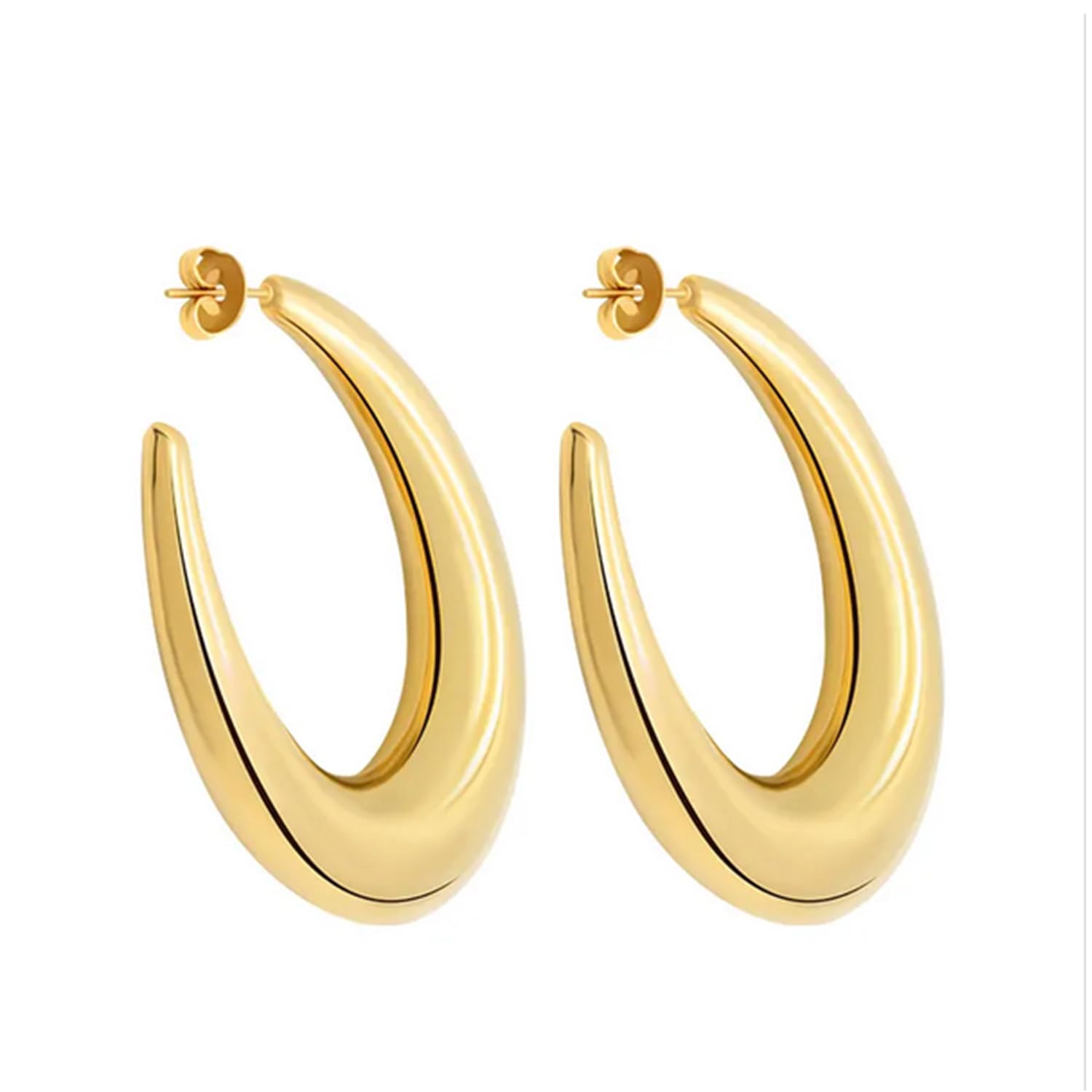 Okos Women Fashion Jewellery Trendy Gold Plated Geometric Design Triangle Shaped Hoop Earrings For Girls and Women ER1000153TRNG (B0CR6J7184) Amazon Price History, Amazon Price Tracker