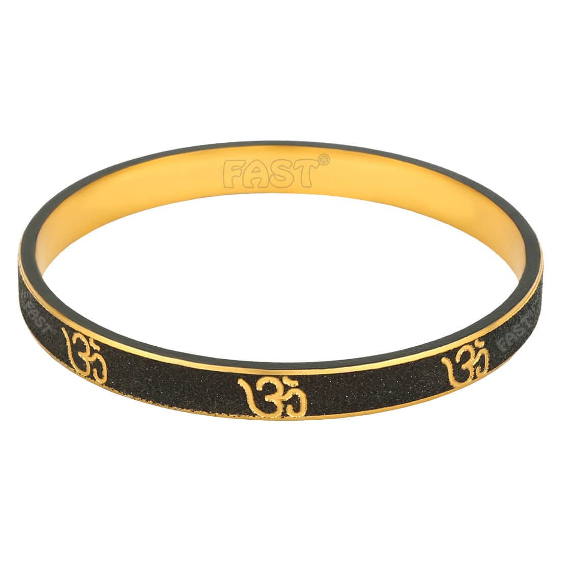 FAST AK002 Black & Gold Om Shiva Guaranteed Two Color Plated Kada Bracelets For Men And Kada Bracelet For Boys 1pcs (2.14 Inch Diameter) (B0B2RT7TRD) Amazon Price History, Amazon Price Tracker