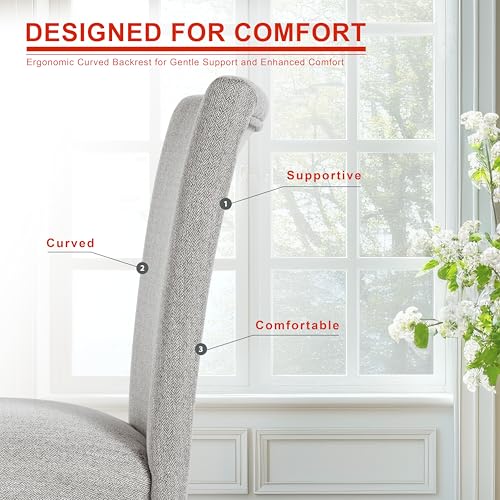 Image of HomePop Classic Parsons Dining Chair - Light Gray (Single Pack)