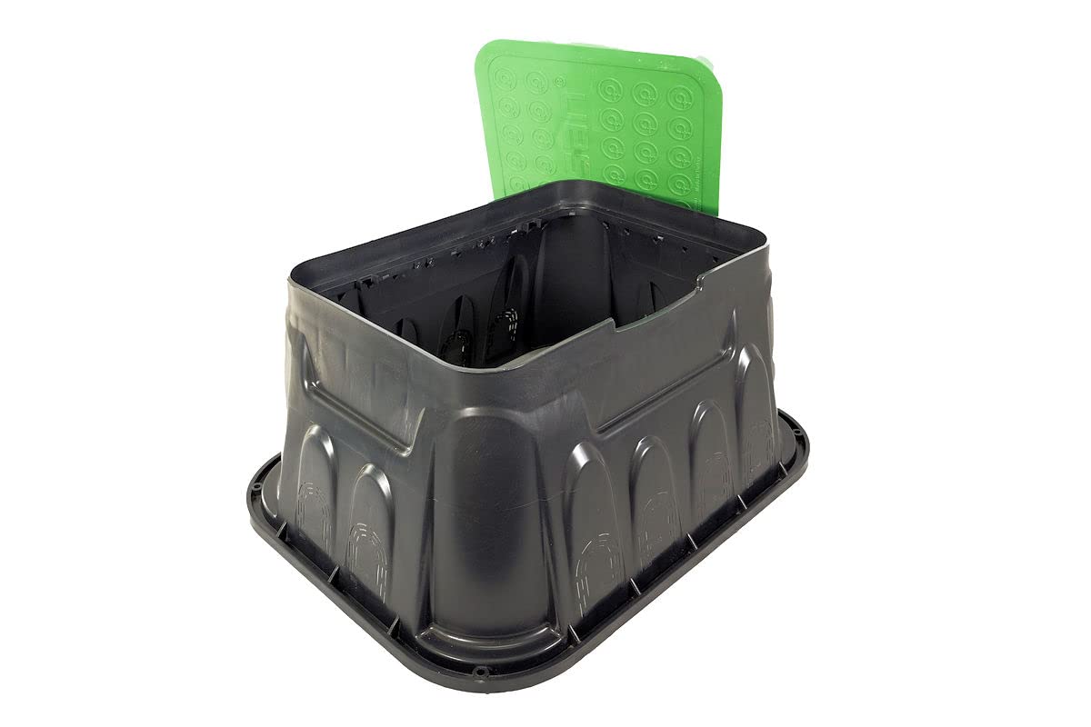 Ventilbox 14' Jumbo Bewässerung 64 x 53 x 30 cm, Ventilkasten, Bis zu 8 Magnetventile