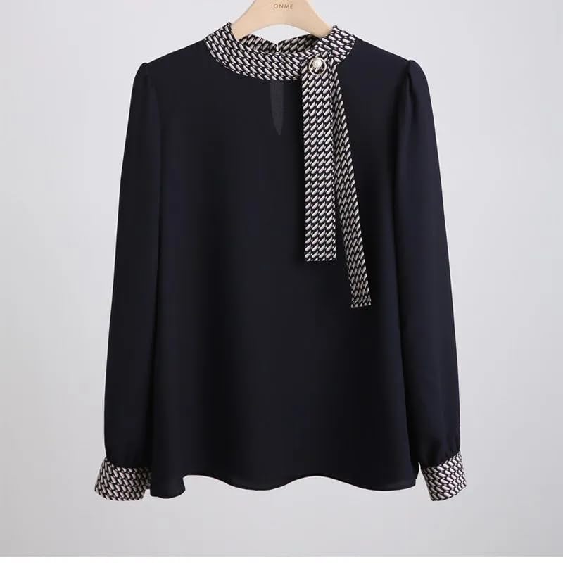 Image of GG Style Women Western Printed Cuff Collar Tops