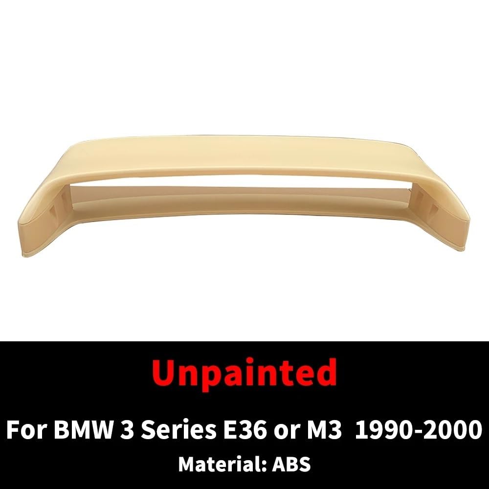 Tylne skrzydło spojlera bagażnika wyścigi sportowe Boot pasuje do BMW serii 3 E36 lub pasuje do M3 1990-2000 Spojler dachowy tylne skrzydło(Unpainted)