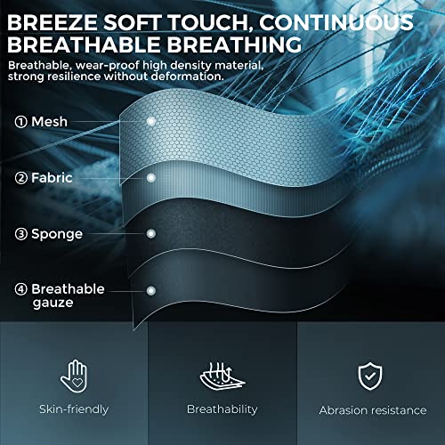 Vigosit Gaming Chair Pro- Gaming Chair With Footrest, Mesh Gaming Chair For Heavy People, Ergonomic Reclining Gamer Computer Chair For Adult, Big And Tall Office Pc Chair Gaming With Massage (White) #TOP3