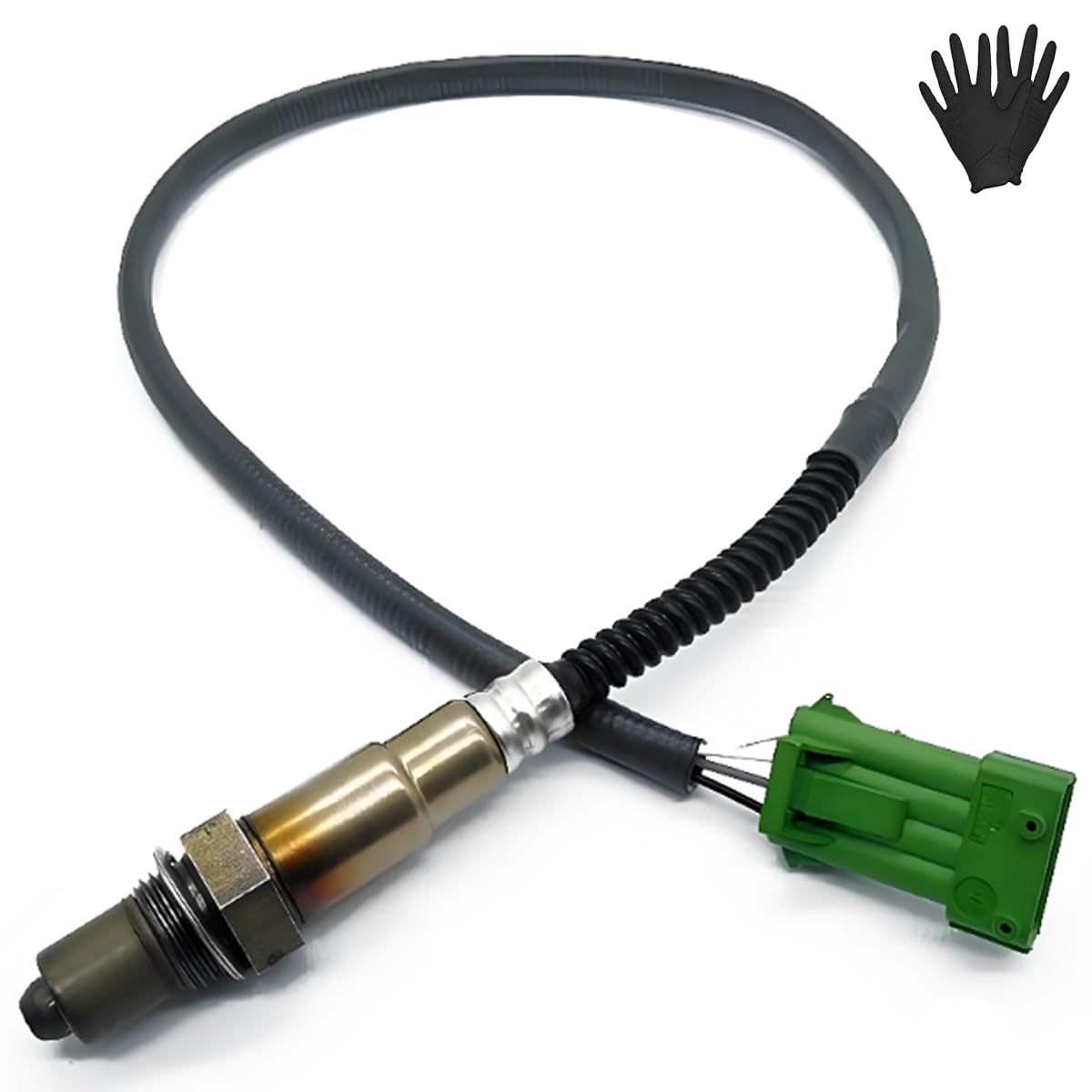 ZAMDOE 0258006026 Capteurs d'oxygène avant pour Peugeot 206 301 307 308 406 607 806 pour Citroen Evasion Xsara Xantia C3 Picasso C4 Sonde Lambda avec Connecteur Spécifique 0258010081 0258986615