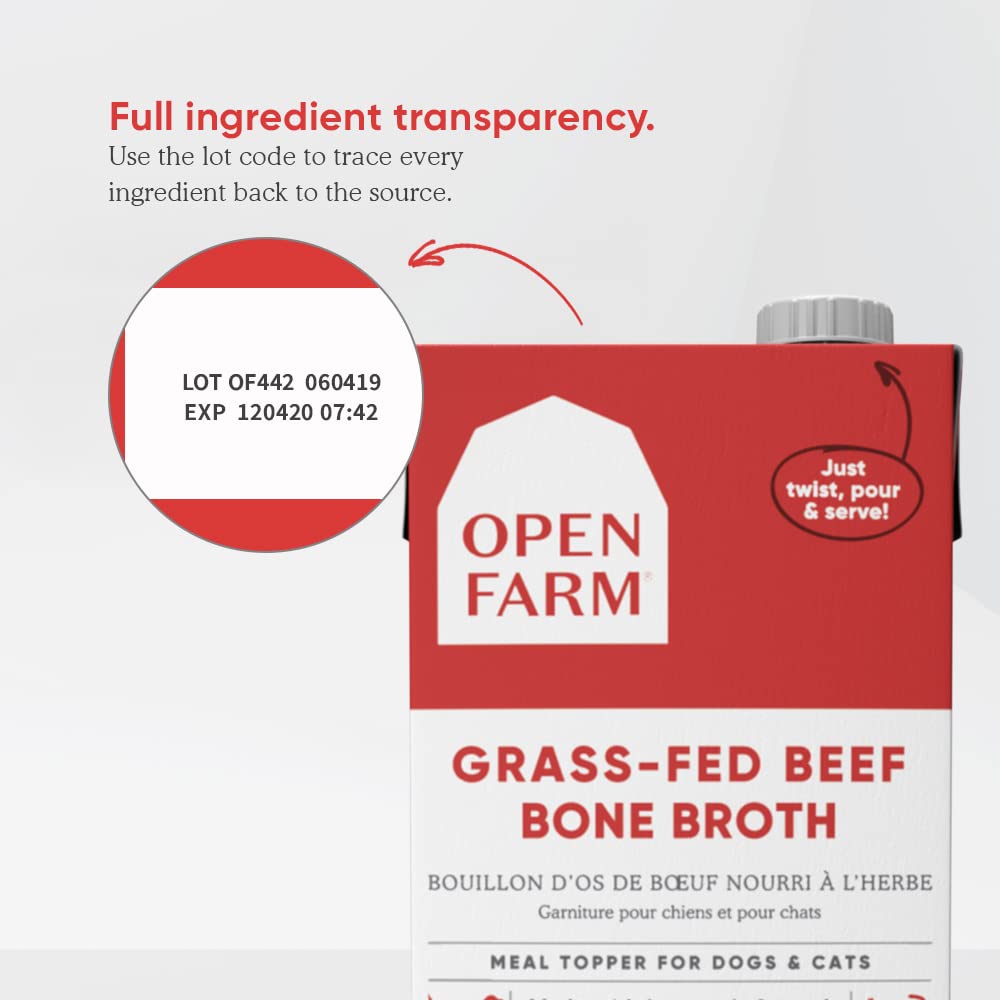 Bone Broth for Cats with Grass-Fed Beef by Open Farm