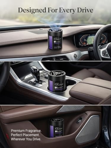 Image of Blue Voilet Gel Car Perfume - Lavender Violet Freshness | Long-Lasting 45 Days | Luxury Gel Car Air Freshener