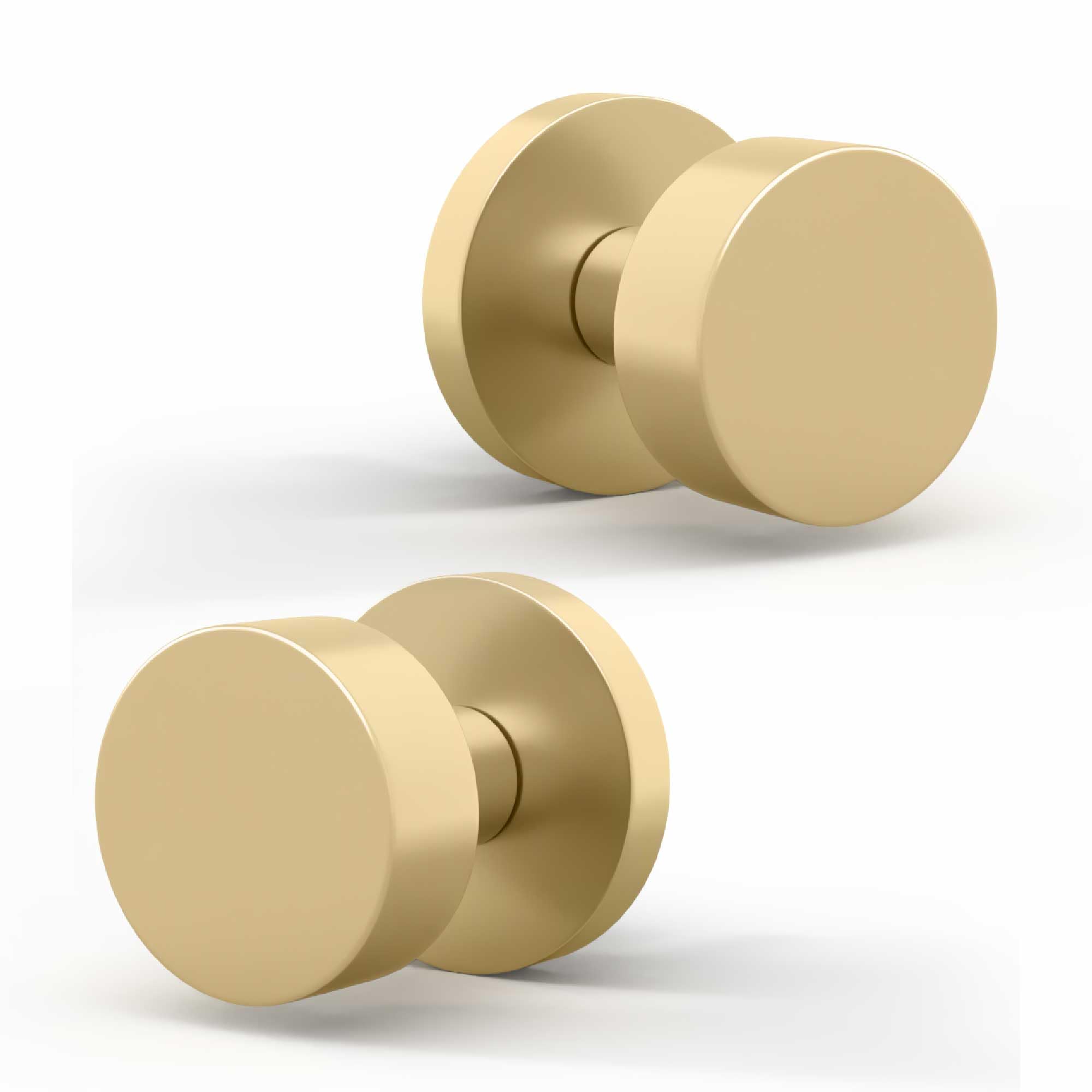 Matte Black Dummy Door Knobs - 2 Pack -22