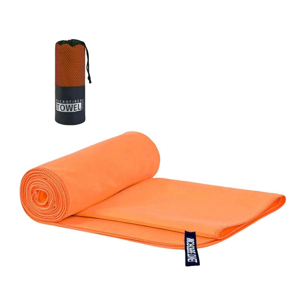 Toalla de microfibra, toalla de gamuza de natación, absorbente de agua, secado rápido, súper absorbente, compacta y ligera, toalla de viaje de secado rápido para gimnasio, fitness, natación, deportes