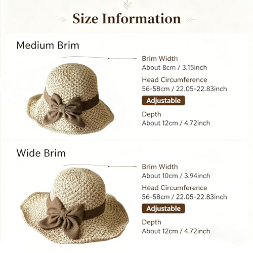Sombrero de paja tejido con lazo retro para verano miniatura 6