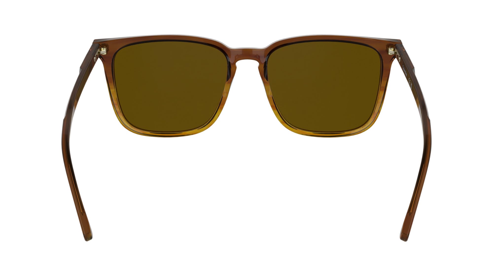 Calvin Klein Men's Sunglasses CK25507S - Striped Brown with Solid Brown Lens