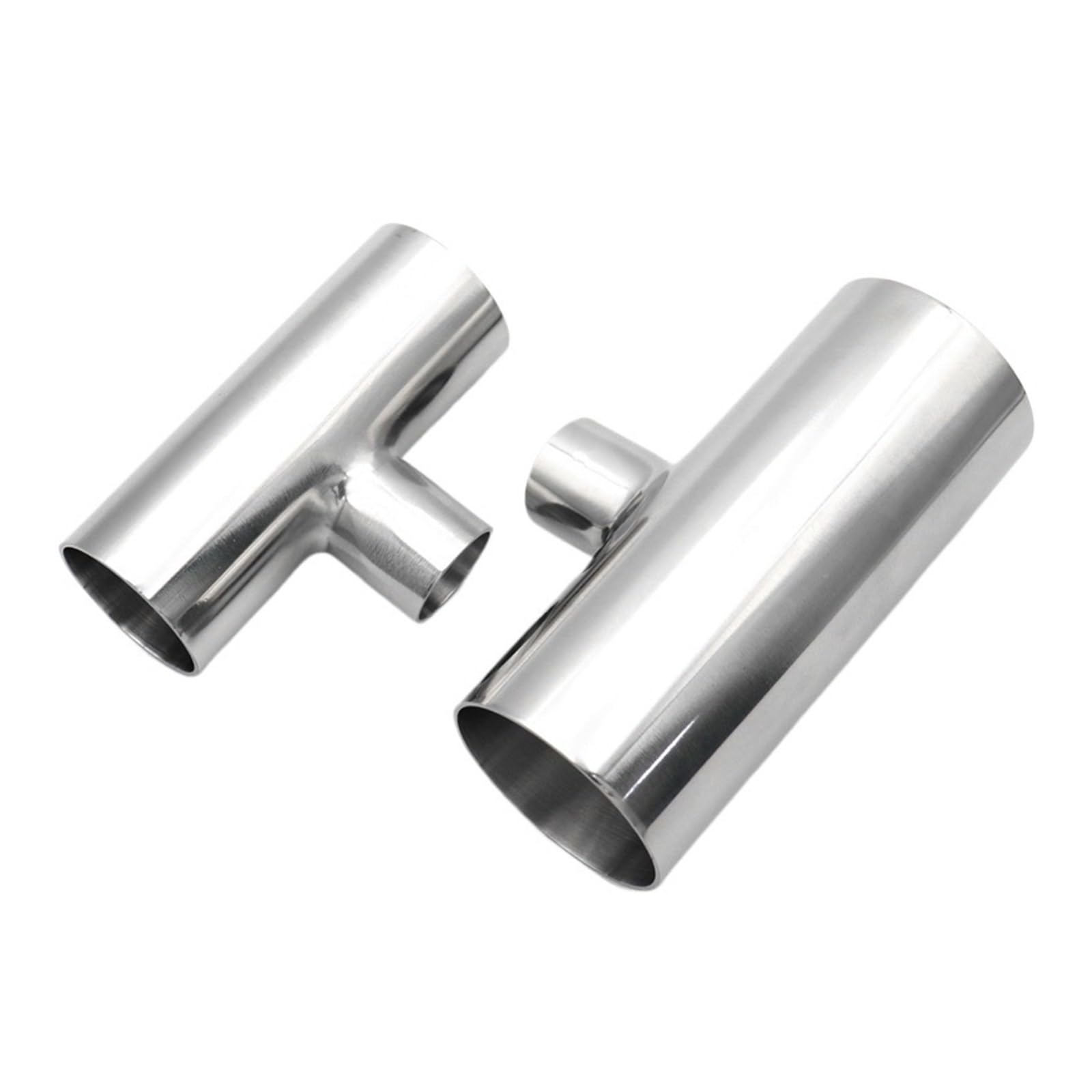 Liuch Ss304 Stainless Steel Reducer Tee 3 Way 19Mm To 76Mm Pipe Outer Diameter Sanitary Butt Welded Tee Pipe Fitting Homebrew(57Mm-19Mm-57Mm)