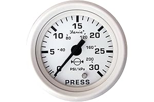 Faria Beede Marine Water Pressure Gauge Kit 30 PSI