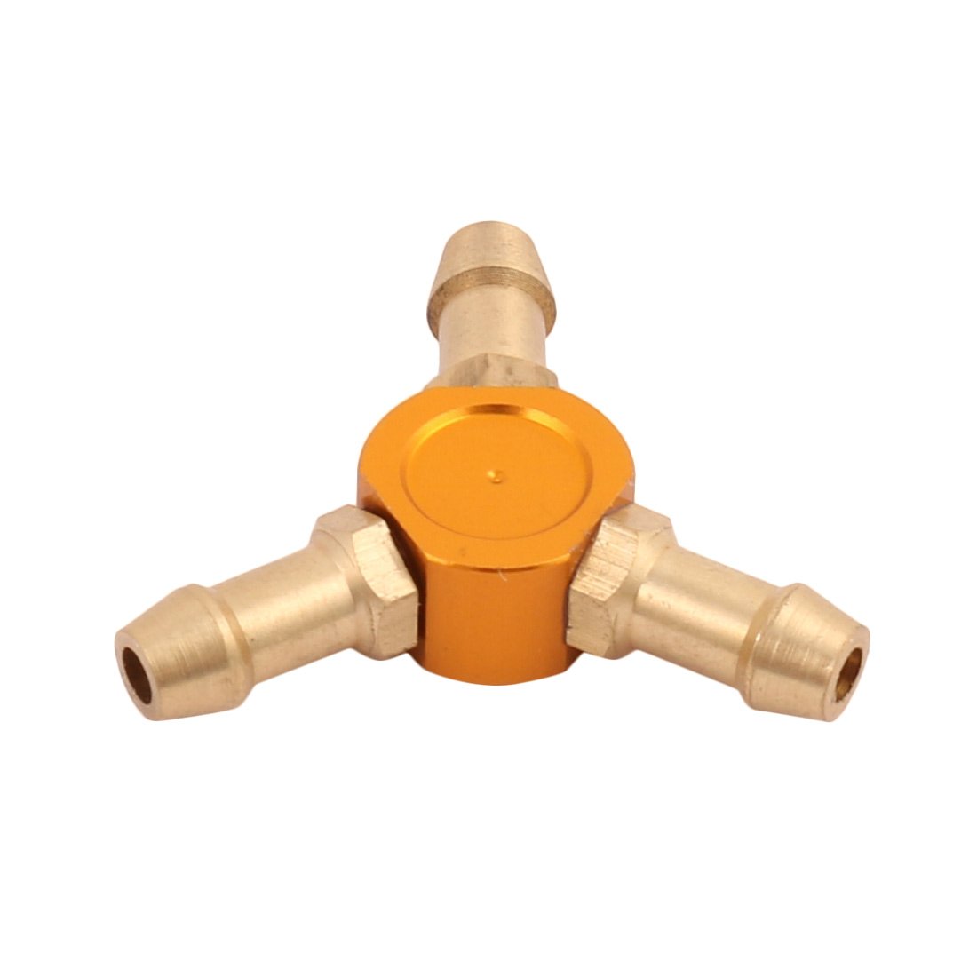 Aexit 2.2mm x Electrical equipment 4.8mm x 23mm Orange Y-Shaped Water Fuel Air Splitter for RC Boat