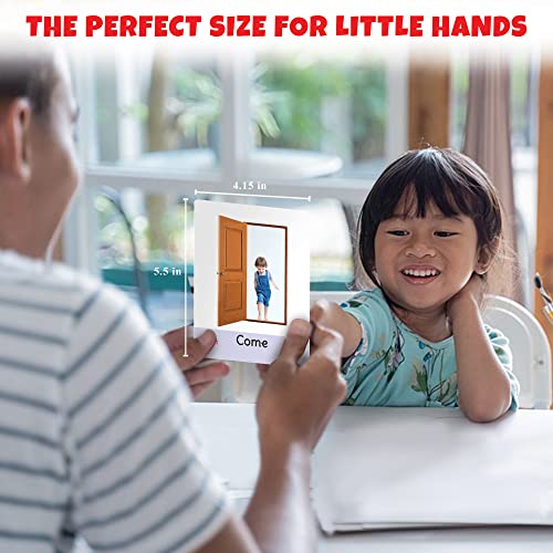 Image of Big Flash Cards for Kids: Opposites | 32 Double-sided Picture Cards, Durable & Water Resistant | Early Learning & Development Toy for Preschoolers & Toddlers 2-6 Year | Can Be Wiped Clean