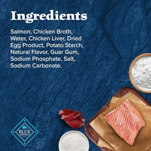 Image of Blue Buffalo Wilderness Trail Toppers Salmon Wet Dog Food, 3 oz, 24 ct