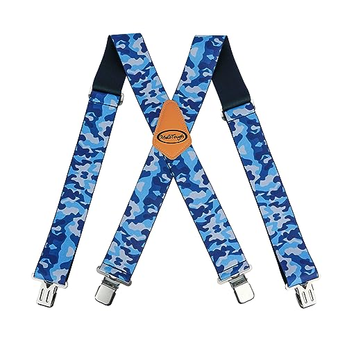 Image of MELOTOUGH Men's Suspenders w /Clip Heavy Duty suspenders for men Big and Tall Work suspenders for Jeans