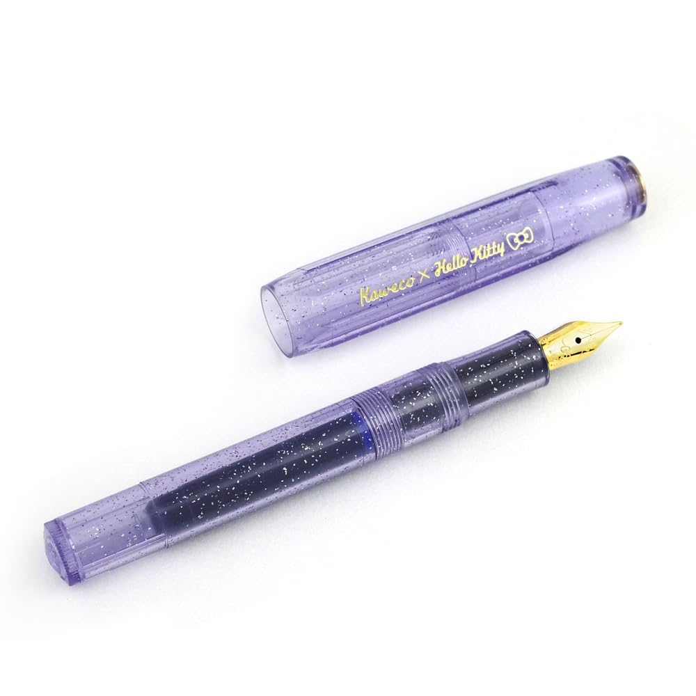 KawecoX Hello Kitty CLASSIC Sport Fountain Pen Stardust Violet Limited Edition, Fine Nib