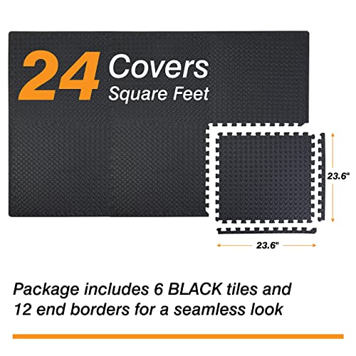 Mat Block APM001BK-1 Eva Exercise Floor Mats: Interlocking Foam Tile Performance Mats thumb #2