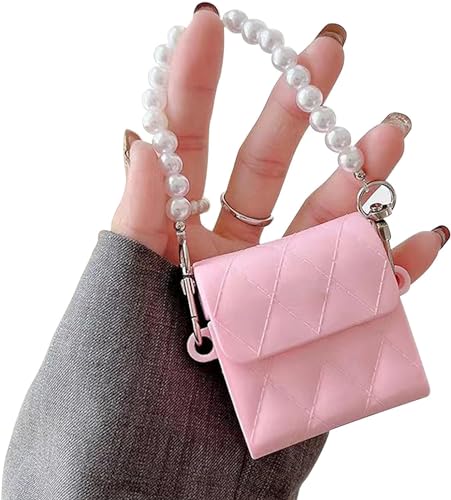 Image of Dezet Cute Soft Silicone Pouh Case for Airpods Pro GEN-2 (2022) � 3D Cartoon Animal Character Cover with Keychain Ring, Shockproof & Dustproof Protective Case for Kids & Girls (Bag CASE Pink)
